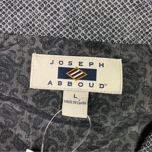 NWT Joseph Abboud Tweed Waistcoat Vest Men’s Large Gray Wool Blend - Picture 7 of 11